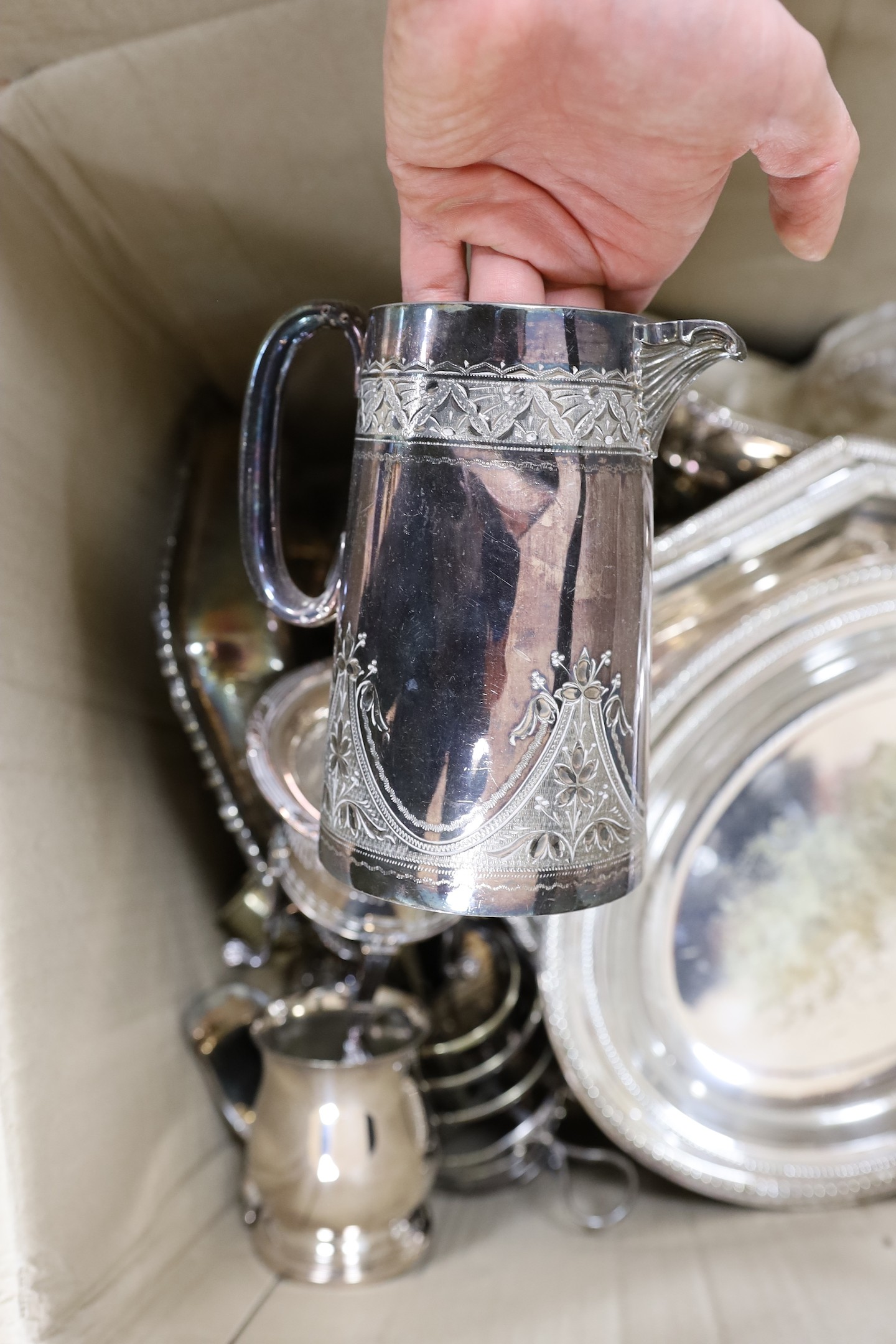 Victorian and later silver plate